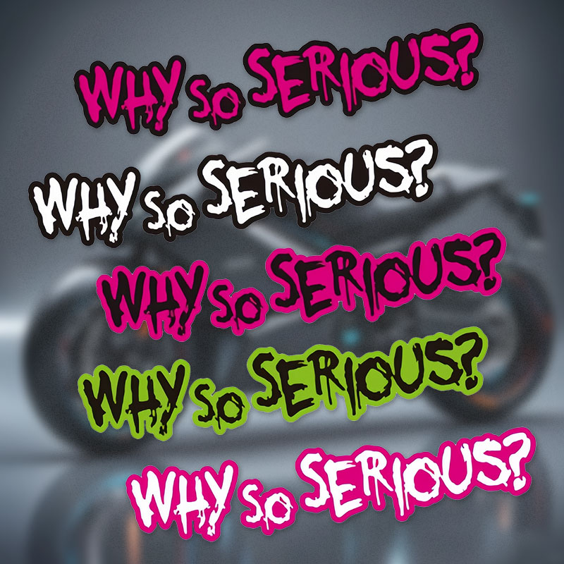 Car Accessories Joker - Виниловая наклейка «WHY SO SERIOUS Joker»