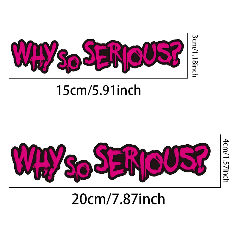 Виниловая наклейка «WHY SO SER – обзор и цена Car Accessories Joker