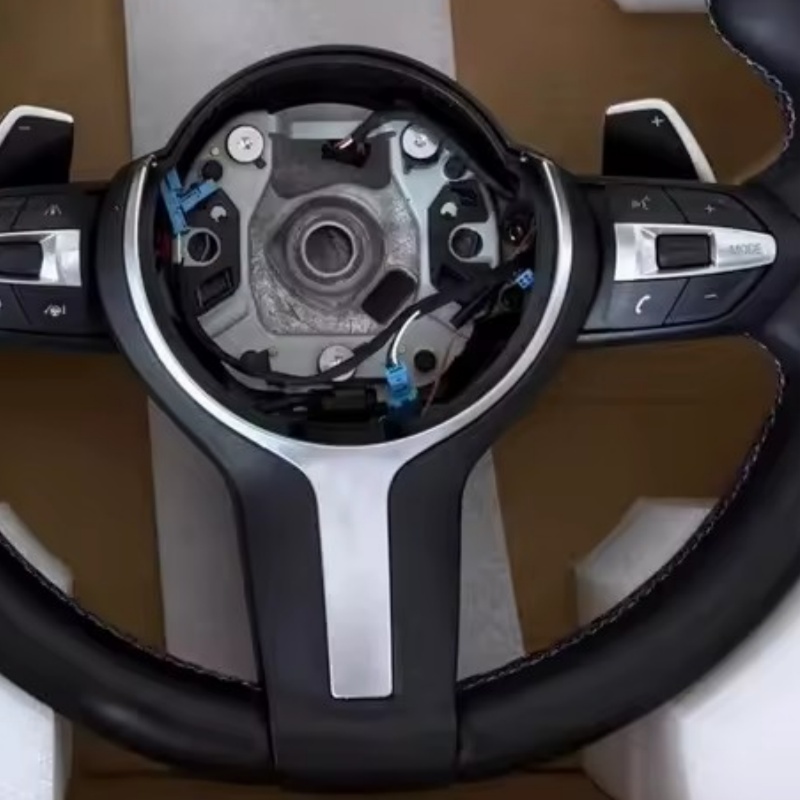 Кожаная оплетка на руль для BM – обзор и цена Car Accessories For Steering Wheel