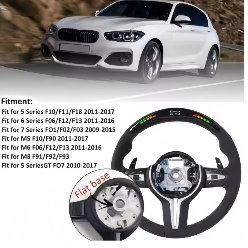 Кожаная оплетка на руль для BM – обзор и цена Car Accessories For Steering Wheel
